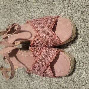Women's Pink Espadrille Sandals